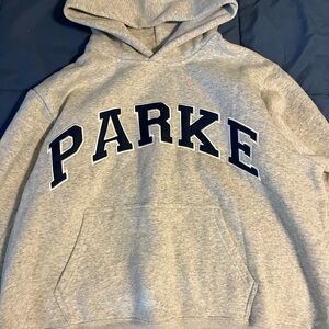 NWT Parke Gray and Navy Hoodie
